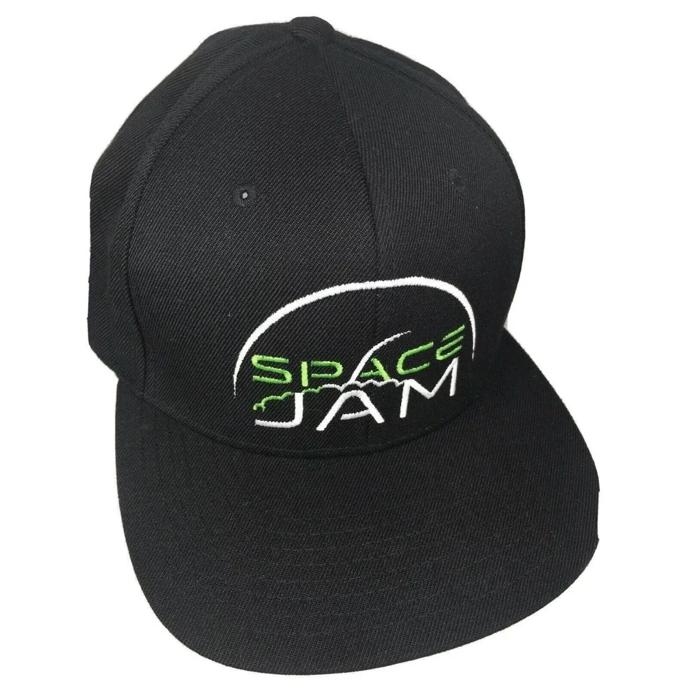 Space Jam Unisex Cap Snap Back Black Hat Adjustable